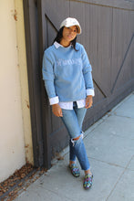 Load image into Gallery viewer, I&#39;M STILL SPEAKING Crewneck Sweatshirt - Blue Sky
